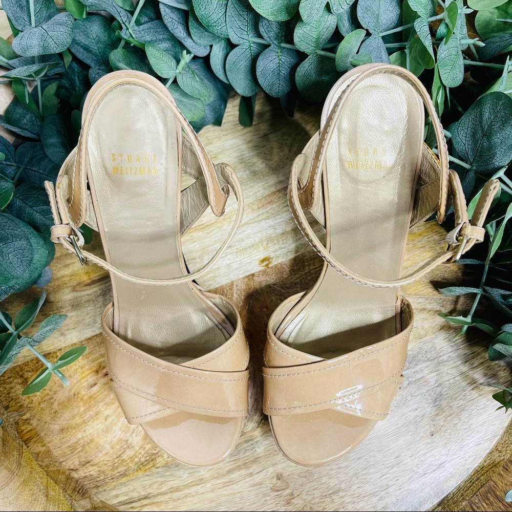 Stuart Weitzman - Nexus Platform Patent Sandals 8 - image 5